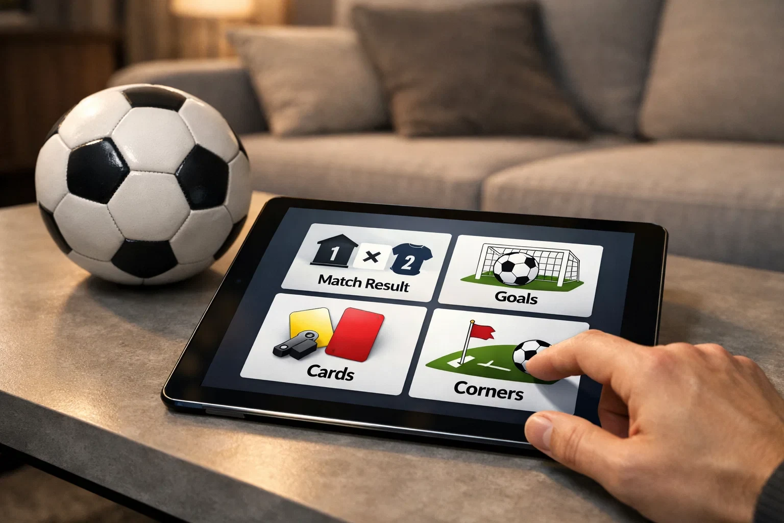 Mercati disponibili per le scommesse live sul calcio